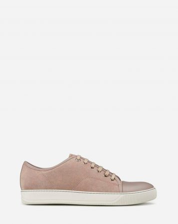 LANVIN Mens Sneakers | Dbb1 suede and leather sneakers BEIGE