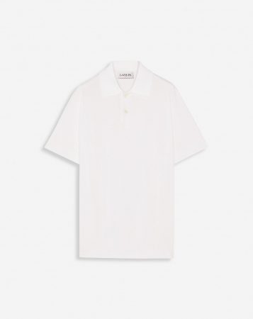 LANVIN Mens T-Shirts & Polos | Classic polo shirt OPTICAL WHITE