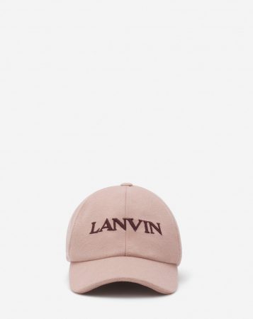 LANVIN Womens Hats | Wool baseball cap IVOIRE ROSE