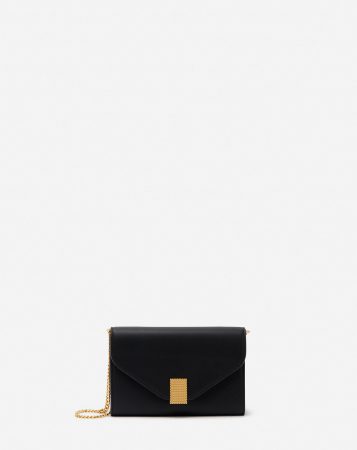LANVIN Womens Mini Bags & Pouches | Concerto wallet on chain leather bag BLACK